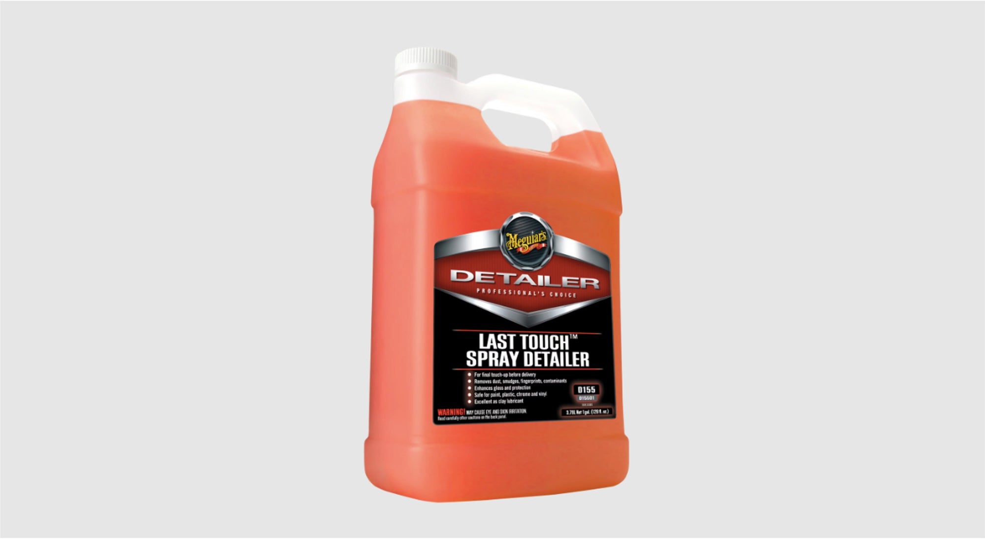 A bottle of Meguiar's Last Touch Spray Detailer