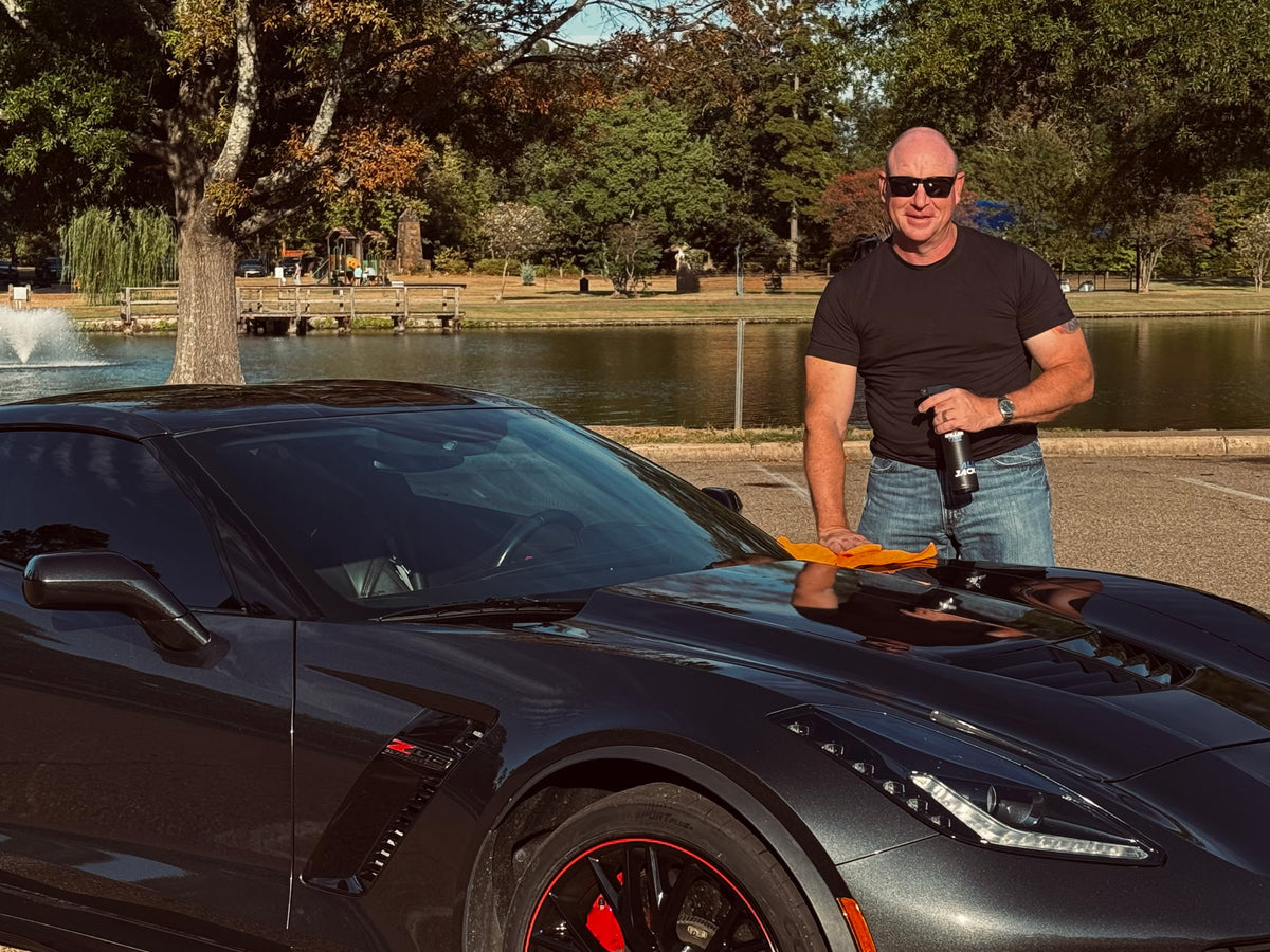 Jeff T. with the Corvette Z06 he won from Willertime