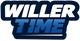 Logo with 'WILLER TIME' text in white and blue on a dark blue background